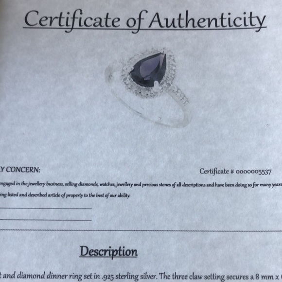 Sterling Silver Amethyst Ring - Picture 9 of 9